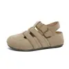 Sandalias Retro de Suela Gruesa Estilo Birkenstock con Punta Cerrada para Mujer, Nuevas de Verano 2026, Transpirables con Huecos, Tendencia, Zuecos Romanos de Playa