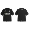 Marca de Moda Americana Representa Logo Básico Pequeño Letra Camiseta de Manga Corta Holgada Casual para Hombre y Mujer Transfronteriza Media Manga