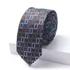 Nueva Corbata Casual para Hombre con Patrón Floral Geométrico Jacquard Multicolor Nudo Windsor para Ropa Formal de Negocios