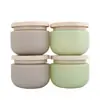 Fabricante Plush Material de Pelúcia 250g Esverdeado Fosco Frasco Creme Frasco para Creme Facial Máscara Capilar Base Cosméticos Líquidos Frasco Dosador