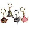 Llavero de Flor de Cerezo Europeo y Americano Transfronterizo Aleación de Zinc Americana Chica Rosa Lindo Llavero de Metal Personalizado Venta al por Mayor
