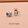 Accesorios de Aleación al por Mayor de Fábrica 10*7*6mm Cuentas para Collar con Agujero Grande Joyería Retro Material para Manualidades con Cuentas