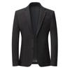 Traje de Hombre de Nylon Elástico sin Planchar, Traje Casual Ajustado Estilo Coreano, Chaqueta Casual Versátil Gruesa de Otoño
