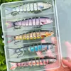 Caixa com Jogo de Varas de Pesca de Fábrica Transfronteiriça Peixe de Seções Múltiplas Isca de 8 Seções Isca de Afundar Equipamento de Pesca Rígido Personalização
