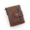 Cartera para Hombre King Dushi Transfronteriza Vertical Retro 80% de descuento Multifuncional Hebilla de Cremallera Compartimento para Monedas Cartera para Hombre