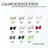 Manicura Tridimensional Mariposa Combinada con Joyería Dorada Estilo Francés Streamer Perla Colorida Perlado Pajarita Decoración para Uñas