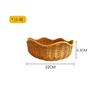 Cesta creativa de onda para snacks imitación ratán tejido cesta de frutas tejida plato tejido para snacks cesta de frutas cesta para frutos secos bandeja hecha a mano cesta para snacks