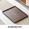 Bandeja para Juego de Té de Bambú Plato de Almacenamiento para Tazas de Agua Domésticas Plato de Servicio Rectangular Especial de Madera para Restaurante Plato para Frutas y Cena