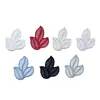 Patches de folha de renda para têxteis domésticos, decoração de cortinas, patches de reparo com padrão de rede furado, acessórios de vestuário em organza