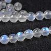 Cuentas sueltas de luz de luna blanca natural, labradorita de luz de luna, productos semiacabados, pulsera de cuentas de cristal de bricolaje, accesorios para collar
