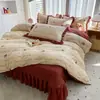 2026 Nuevo Estilo Funda de Cama de Algodón Acolchado Juego de Cuatro Piezas