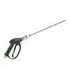 Boquilla para Hidrolavadora Lavadora Electrodoméstico de Limpieza Cabezal de Pistola de Limpieza Acero Inoxidable Orificio de Chorro Lateral de Alta Presión Aguja Curva