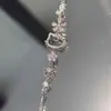 Novo Produto de Verão Pulseira de Gato Hello Kitty Valor Alto Nicho Luxo Acessível Pulseira de Diamante Joias de Mão Hello Kitty