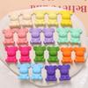 Lindo parche de oso de color sólido con pintura de goma mate, accesorios de joyería DIY, aretes, pasador para el cabello, material para funda de teléfono móvil al por mayor
