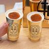 Taza de papel para té con leche de tarjeta dorada de internet, taza de café desechable, taza de papel para té chino nuevo, taza de embalaje comercial para llevar al por mayor