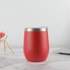 Amazon Direct Supply Aço Inoxidável de Camada Dupla 12oz Eggshell Cup Coffee Thermos Cup Cold Red Wine Cup Spray Egg Cup