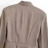 Novedades Verano 2026 Moda Callejera Femenina Europea y Americana Chaqueta de Traje Ajustada con Decoración de Botones W09 70071