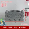Quemador de Incienso de Piedra Natural Han Jade Blanco Mármol Granito Escultura de Piedra Piedra de Ofrenda Sacrificial para Cementerio Quemador de Incienso Florero León