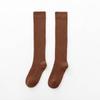 Calcetines Terry hasta la rodilla otoño e invierno forrados de vellón gruesos de color sólido calcetines altos japoneses antideslizantes calcetines hasta el muslo medias jk para mujer