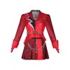 Vestido Cosplay Rosa Azul para Crianças e Adultos Estilo Descendentes de Filmes Europeus e Americanos 2026 Fantasia de Performance com Bolsa