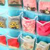Bolsa de almacenamiento de 16 compartimentos al por mayor, multi-capa para armario, calcetines, ropa interior, bolsa colgante para puerta, pared