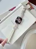 Contas Redondas Coloridas e Pulseira de Couro Adequado para Apple Watch iWatch 12ª Geração 11/10 Ultrase