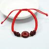 Pulsera Pixiu de Cinabrio de Guan Yu Pulsera Hebilla de Paz Arena Dorada Púrpura Fábrica Venta al por Mayor Dropshipping S3032410