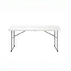 Mesa de conferencia plegable portátil de 6 pies para uso transfronterizo, mesa para puesto de mercado nocturno al aire libre, mesa de comedor pequeña y simple para el hogar