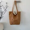 Bolsa Tote Casual de Diseño de Nicho Nuevo Otoño 2025 Bolso de Mano Casual Moda Textura Retro Bolso de Hombro para Mujer