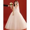 Vestido de Novia Principal de Satén Coreano para Niña, Vestido de Gasa Retro para Sesión de Fotos en Estudio, Vestido de Bienvenida de Gasa Tubo