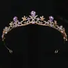 Coroa de noiva europeia e americana adorno de cabeça moderno minimalista barroco cristal coroa acessórios de cabelo acessórios para vestido de noiva atacado