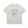 Camiseta de manga curta estampada personalizada com grafite de desenho animado, verão, gola redonda, manga curta, top versátil novo unissex