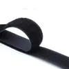 Cierres de Velcro Negros y Blancos al por Mayor Sin Adhesivo Posterior, Cierres de Velcro de Gancho Fino Suave de Nylon, Cierres Adhesivos, Cinta Adhesiva Elástica Autoadhesiva No Pilling