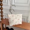 3611 Nueva Bolsa de Cosméticos de Gran Capacidad, Acolchada de Algodón con Dibujos de Flores, Bolsa de Almacenamiento, Bonita Bolsa de Lavado Portátil para el Cuidado de la Piel