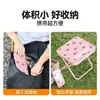 Taburete pequeño plegable portátil ultraligero de viaje estilo bolso de mano taburete de pesca silla de camping estilo bolso de mano taburete plegable para hacer cola