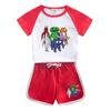 Banban jardim meninos e meninas terno de verão 2023 novo desenho infantil algodão shorts de manga curta fino conjunto de duas peças