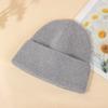 Chapéu de malha quente de pelo de coelho angorá de outono e inverno transfronteiriço, moda, boné combinado, cor sólida, estilo japonês, boné frio