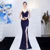 16276# Fairy Fantasy Celebrity Party Sexy Long Slim Toast Performance Fishtail Dress Vestido de Noite