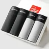 Roupa íntima masculina de quatro estações, em caixa, Cuecas masculinas, Calças respiráveis de modal Leica, Quatro shorts masculinos