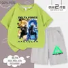 2026 Nueva Colaboración Delta Action Pantalones Cortos de Manga Corta Ropa de Verano para Niños Conjunto Casual Top Manga Corta Moderno
