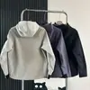 Chaqueta de Piedra Transfronteriza para Hombre Primavera y Otoño Ropa de Trabajo Funcional Americana Chaqueta con Capucha Chaqueta Cortavientos Mujer