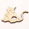 Venta Caliente en Amazon Cojín de Piedra Energética Artesanías de Madera Calavera de Animal Base de Cristal Adornos de Madera
