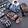 Moda Outono e Inverno para Ciclismo ao Ar Livre, Resistentes ao Vento e ao Frio, Roupas de Esqui Resistentes ao Desgaste, Algodão Antiderrapante, Veludo Espessado, Luvas Quentes