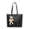 Bolsa Feminina DENK 2023 Outono e Inverno Nova Moda Europeia e Americana Grande Capacidade Bolsa Feminina Bolsa de Ombro Commuter Versátil Bolsa Tote