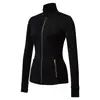 Chaqueta de Yoga para Otoño e Invierno, Cuello Alto Ajustado, Ropa Deportiva para Fitness, Running, Yoga, Top Ajustado de Manga Larga para Mujer, En Stock al por Mayor