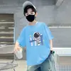 2026 Nueva Camiseta de Verano Fina de Manga Corta para Niños Mayores, Camiseta de Verano 100% Algodón para Niños