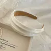 Diadema floral retro femenina clip para el pelo de tul con degradado francés dopamina accesorio para el pelo estilo crema diadema ancha versátil