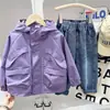 Chaqueta de Primavera para Niños 2026 Nuevo Modelo Conjunto de Primavera Infantil Cortavientos para Niños Mayores Elegante y Moderno Ropa de Trabajo de Primavera