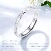 Anillo de Plata de Ley S925 Estrella de Cinco Puntas Hielo Triturado para Mujer Lujo Ligero Nicho Sentido de Alta Gama Anillo de Dedo Estrellado Regalo de Cumpleaños Qixi