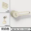 Juego de cerradura de puerta ecológico minimalista italiano para el hogar, manija de puerta universal de línea recta de lujo ligero para dormitorio, baño, cocina